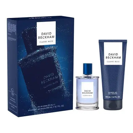 David Beckham Classic Blue Gift Set Eau De Toilette & Shower Gel for Him David Beckham