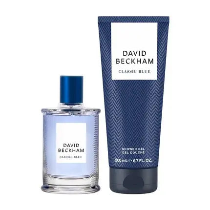 David Beckham Classic Blue Gift Set Eau De Toilette & Shower Gel for Him David Beckham