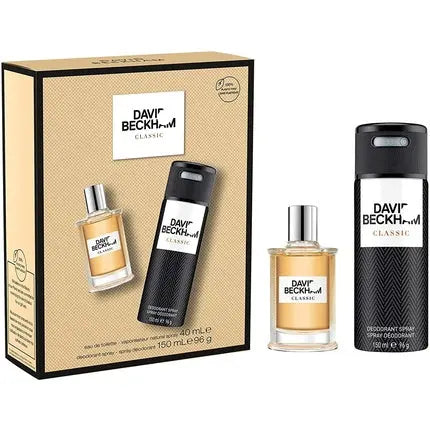 David Beckham Classic Gift Set For Him 40ml Eau De Toilette & 150ml Deo Spray David Beckham