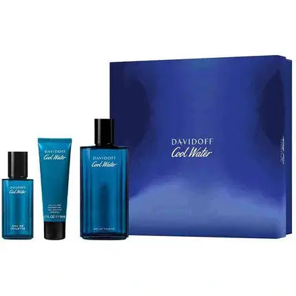 Davidoff Cool Water Set Eau De Toilette 75 Ml, Shower Gel 50 Ml, Eau De Toilette 15 Ml Davidoff