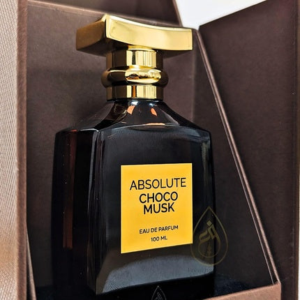 Absolute Choco Musk Perfume 100ml Eau De Parfum Long Lasting Arabic Sweet Musky Caramel Vanilla Perfume for Women and Men French Arabian Perfumes