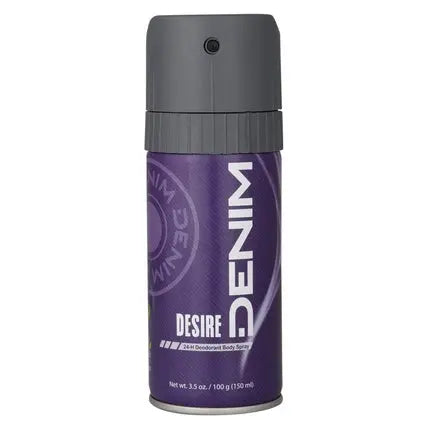 Denim Desire 24-Hour Deodorant Body Spray 3.5oz 150ml - Made in Italy Denim