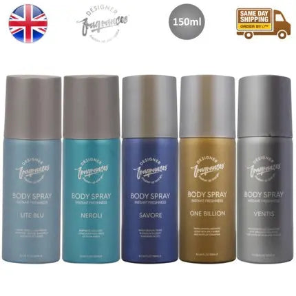 Designer Fragrances Body Spray Instant Freshness Fragrance 150ml Designer Fragrances