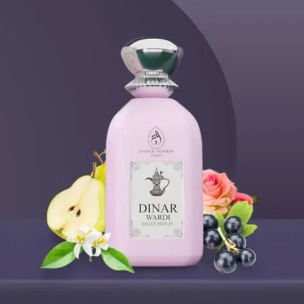 Dinar Wardi 100ml Eau De Parfum Long-lasting Perfume for Women Soft Musky Floral Vanilla Spray Fresh Rose Orange Blossom Musk 100ml French Arabian Perfumes