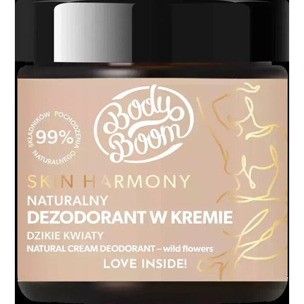 BodyBoom Skin Harmony Natural Cream Deodorant with Wild Flower Scent 75g Bielenda