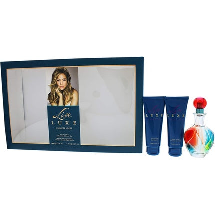 Jennifer Lopez Live Luxe par Jennifer Lopez 3 Pc Gift Set Shower Gel Body Coffret (Coffret) Femme 100ml