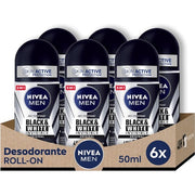 NIVEA Deodorant The Invisible Roll-on for Black & White Men Original 50ml Nivea