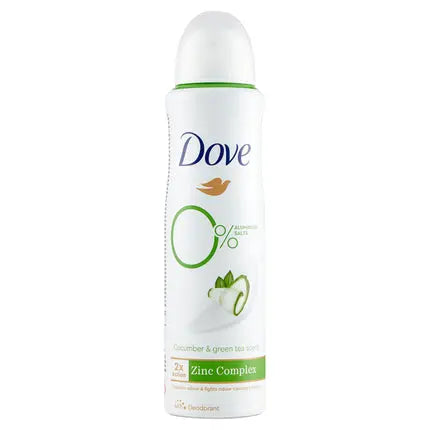 Dove 0% Aluminium Salts Cucumber & Green Tea Scent Deodorant - 150 Ml Dove