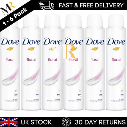 Dove Floral Women's Antiperspirant Deodorant 200ml 48Hr 0% Alcohol Dove