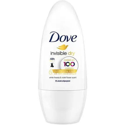 Dove Invisible Dry Anti-Perspirant Deodorant Roll On for Women 50ml Dove
