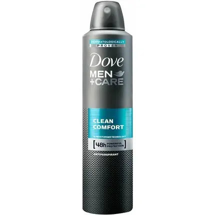 Dove Men+Care Antiperspirant Aerosol Clean Comfort 250ml Dove