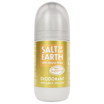 Salt of the Earth Natural Deodorant Roll On Neroli & Orange Blossom 75ml - Refillable, Vegan, Long Lasting Protection, Leaping Bunny Approved, Made in the UK Salt Of The Earth