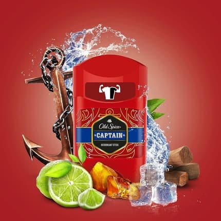 Old Spice Deep Sea Deodrant Stick 50ml Without Aluminum for Men Captain Fragrance