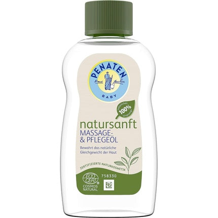 Penaten Natursanft Massage and Care Oil 200ml Perfume-Free Baby Oil and Baby Care Massage Oil with Rapeseed Oil Maison des fragrances