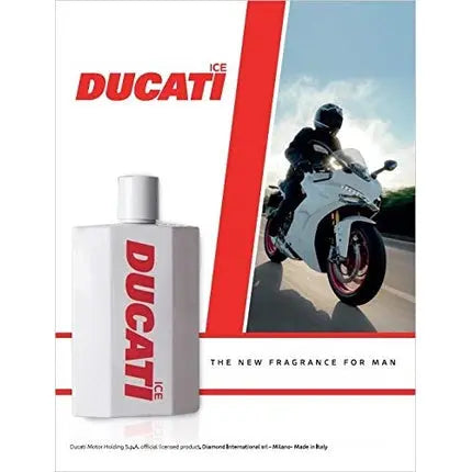 Ducati Ice Deodorant Spray for Men Woody Aromatic Scent 5.07 oz Ducati