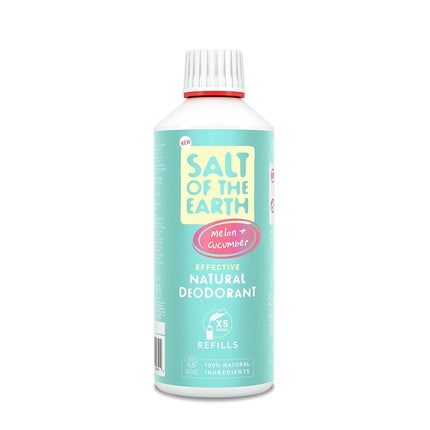 Salt Of The Earth Natural Deodorant Refill Spray Melon & Cucumber 500ml Salt Of The Earth