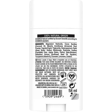 Schmidt's Lavender & Sage Deodorant Stick without Aluminum 75g