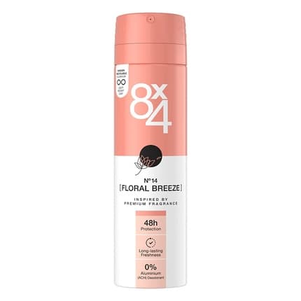 8x4 N°14 Floral Breeze Deodorant - Lightweight Can 150oz Unisexe