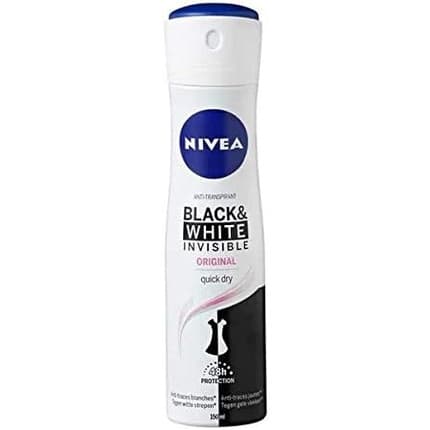 Nivea Invisible Deodrant Spray for Black and White Clear 150g