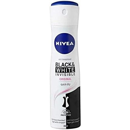 Nivea Invisible Deodorant Spray For Black and White Clear 150g Nivea