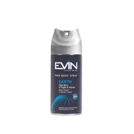 ‎Evin EVIN 24 's Air Freshener Black Pepper and Vetiver Leaves Déodorant (Déo) Homme 150ml