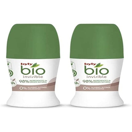 Byly Bio Natural 0% Invisible Deodorant Roll On 50ml Byly