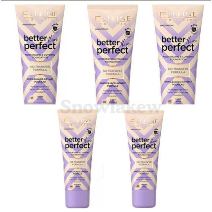 Eveline Better Than Perfect Moisturizing And Concealing Foundation 02 Light Vanilla 30ml
