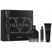 Valentino Born In Roma Uomo Eau de Toilette Spray 3.4 Fl Oz 0.5 Fl Oz Shower Gel 2.5 Fl Oz