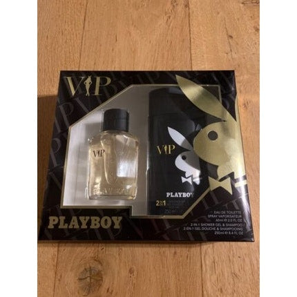 Playboy VIP Eau de Toilette 60ml and 2in1 Shower Gel & Shampoo Set Playboy