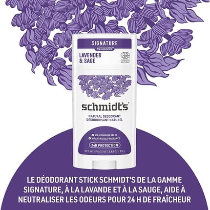 Schmidt's Lavender & Sage Deodorant Stick without Aluminum 75g
