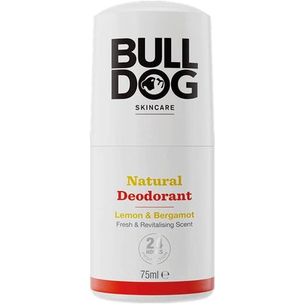 Bulldog Lemon and Bergamot Roll On Natural Deodorant for Men 75ml Bulldog