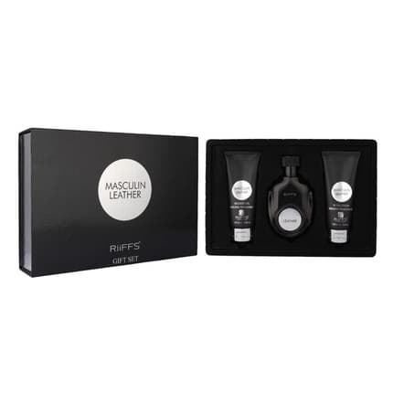 Riiffs Masculin Leather Giftset 3 Pieces Coffret (Coffret) Mixte