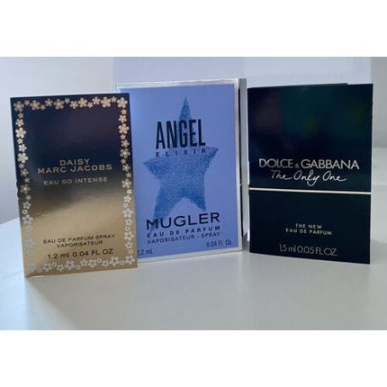 Marc Jacobs Intense Dolce Gabana TOO Angel Mugler Parfum Sample Spray 1.2ml Marc Jacobs