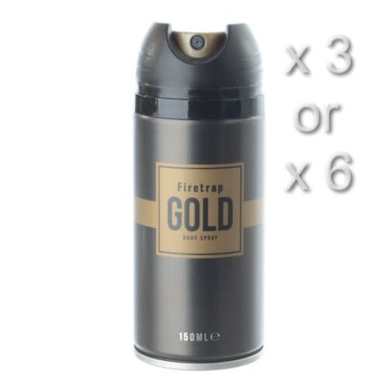 Firetrap Gold Deodorant Body Spray 150ml Firetrap