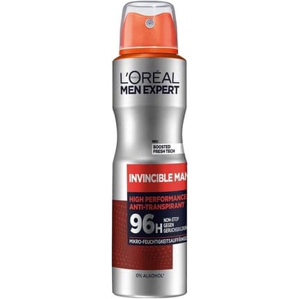 L'Oréal L'Oreal Expert Deospray Invincible Man 96h Antiperspirant Déodorant (Déo) Homme 150ml