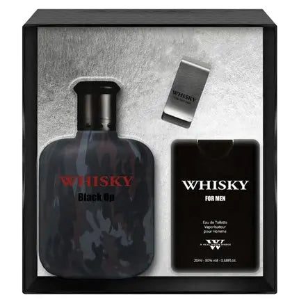 Evaflor Whisky Black Op Eau De Toilette Spray Set - 100ml And 20ml Evaflor