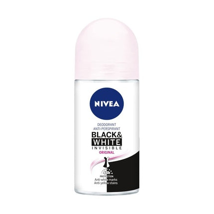 NIVEA Black & White Invisible Original Roll-on Antiperspirant 50ml Nivea