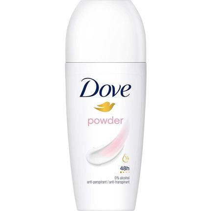 Dove Powder Anti-Perspirant Roll On Deodorant with ¼ Moisturising Cream 50ml Whitelisted