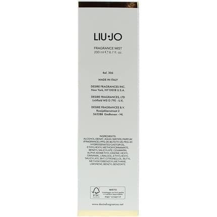 Liu Jo Divine Poppy Fragrance Mist Glass Bottle/Boxed Eau de Toilette (EDT) Mixte 200ml