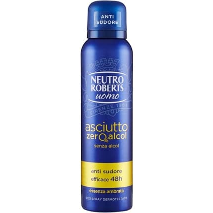 Neutro Roberts s Deodorant Dry Amber Essence 150ml pour homme