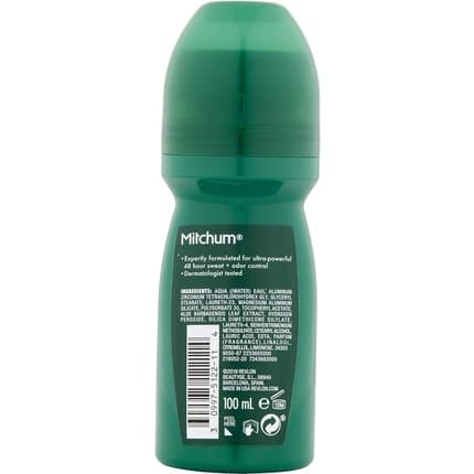 Mitchum 48HR Protection Roll-On Deodorant & Antiperspirant Ice Fresh Dermatologist Tested Déodorant (Déo) Homme 100ml