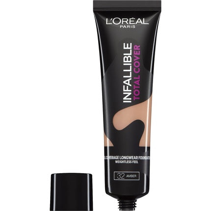 L'Oreal Infallible Total Cover Foundation - 32 Amber 35g