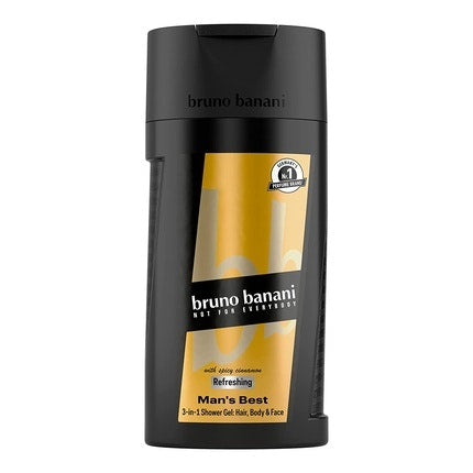 Bruno Banani Man's Best 3-in-1 Shower Gel for Body, Hair and Face 250ml Bruno Banani