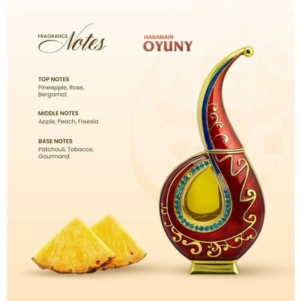 Al Haramain Oyuny Perfume Oil - Long Lasting Oil-Based Perfume Parfum (Parfum) Homme 20ml