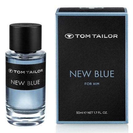 Tom Tailor New Blue 50ml Men's Parfum  - Masculine Eau de Parfum Avec Vegan Formula - Sensual Combination of Rose, Musk, and Dried Wood - Fruity, Fresh, and Sweet-Warm Tom Tailor