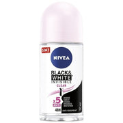 Nivea Black & White Invisible Clear Roll-On Antiperspirant Déodorant (Déo) Mixte 50ml