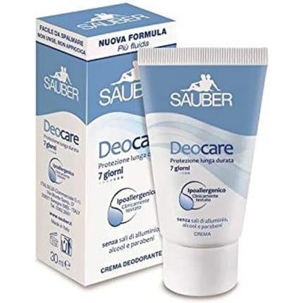 Sauber Deocare Cream Deodorant Long Lasting Protection 30ml Sauber