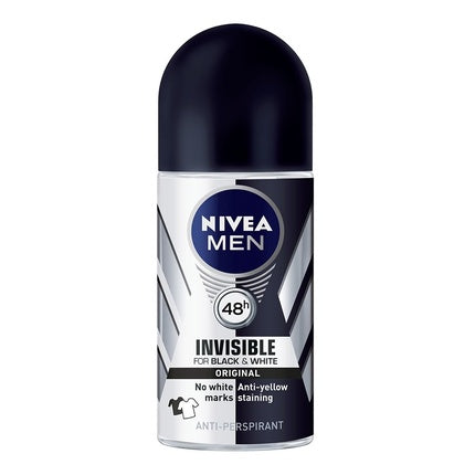 Ball Antiperspirant For Men Invisible For Black & White Power 50ml Nivea