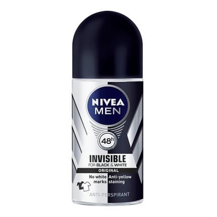 Nivea Ball Antiperspirant Invisible For Black & White Power Déodorant (Déo) Homme 50ml