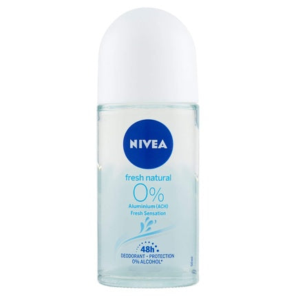 Nivea 0% Aluminum Natural Deodorant Roll-On 50ml Nivea